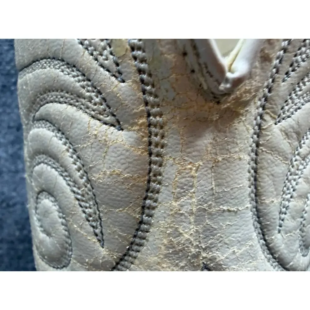 Vintage Leather Western Cowboy Boots Snake Print Men US 8 D USA